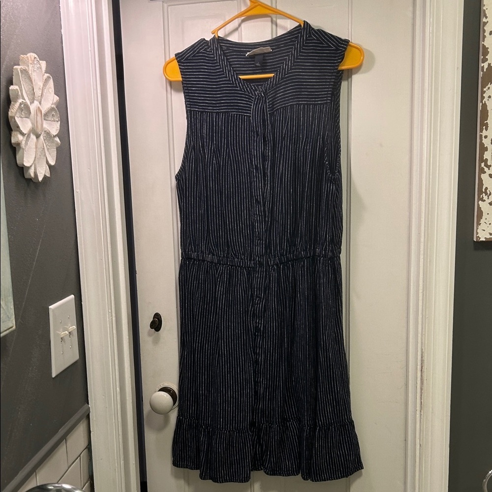 Universal Thread Navy Button-Down Midi Dress